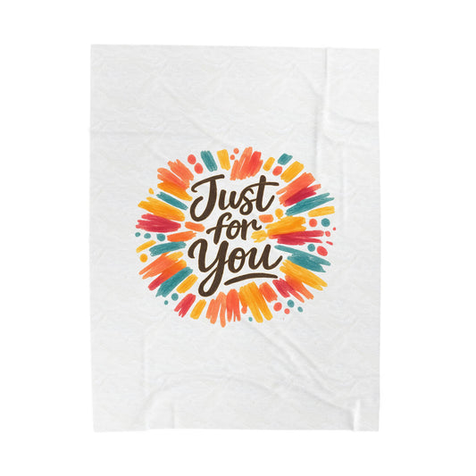 Hand‑drawn 'Just for You' Doodle Blanket | Marker Effect, Sketchbook Style