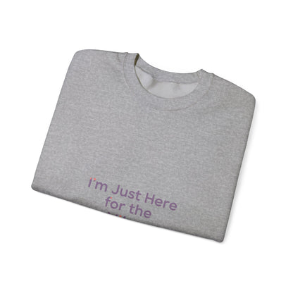 I’m Just Here for the Vibes Sweatshirt | minimal vibes slogan
