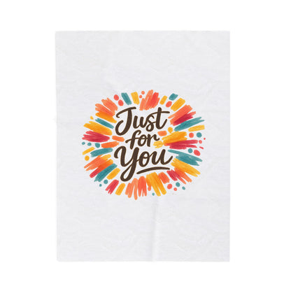 Hand‑drawn 'Just for You' Doodle Blanket | Marker Effect, Sketchbook Style