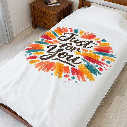 Hand‑drawn 'Just for You' Doodle Blanket | Marker Effect, Sketchbook Style