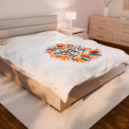 Hand‑drawn 'Just for You' Doodle Blanket | Marker Effect, Sketchbook Style