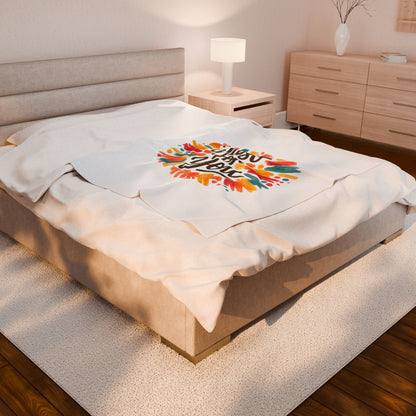 Hand‑drawn 'Just for You' Doodle Blanket | Marker Effect, Sketchbook Style