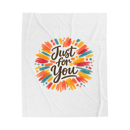 Hand‑drawn 'Just for You' Doodle Blanket | Marker Effect, Sketchbook Style